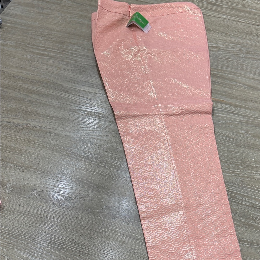 Pink Shimmery Patterned pant